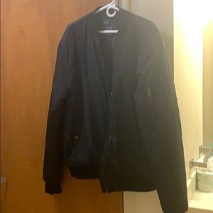Black bomber jacket